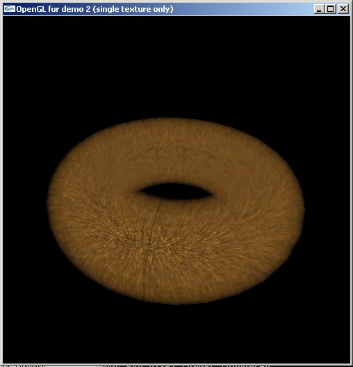 fur torus with only one fur texture