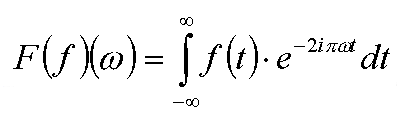 Fourier transform equation