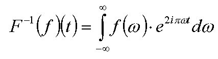 Inverse Fourier transform