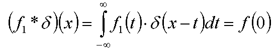 convolution with delta-function