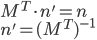 equation for tranformed normal